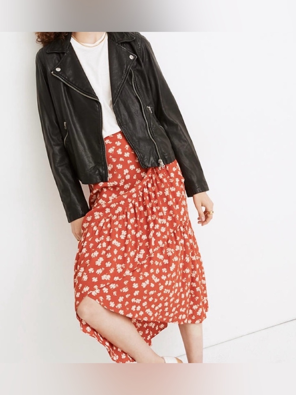 Madewell Washed Leather Motorcycle Jacket - Picture 4 of 8